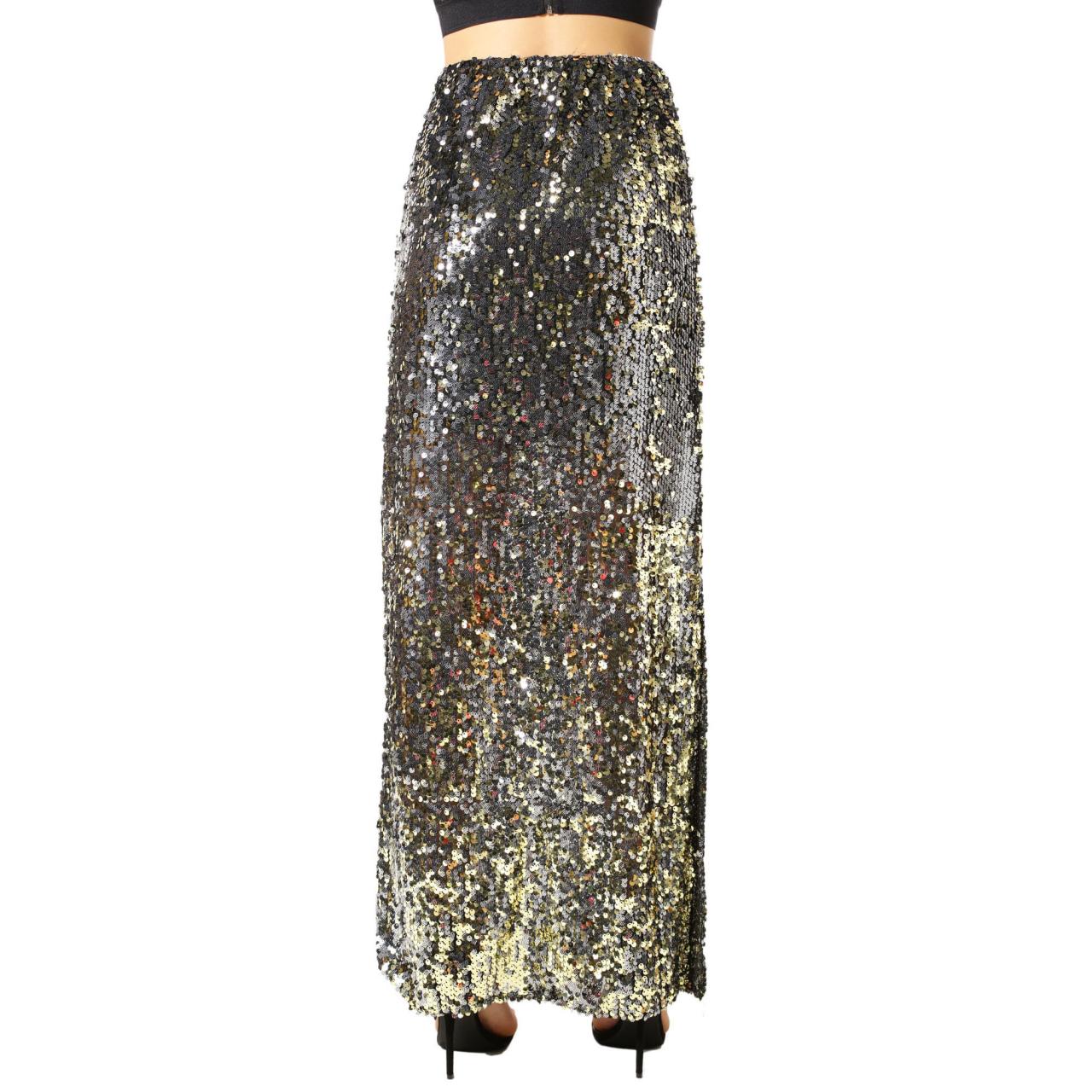 kaley shimmer maxi skirt